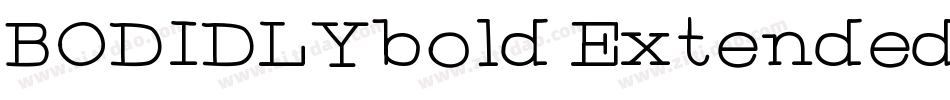BODIDLYbold Extended字体转换